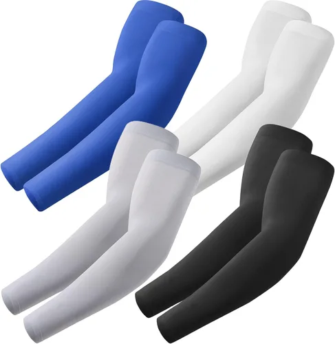 Vista 12 de ROXUN Mangas de brazo, compresión deportiva de protección solar UV refrescante para hombres/mujeres