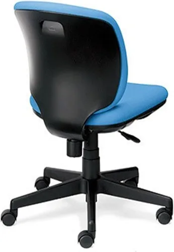 Vista 10 de Plus Silla de oficina Presea respaldo bajo Shell blanco sin codos rosa KC-K56SL PK 697835