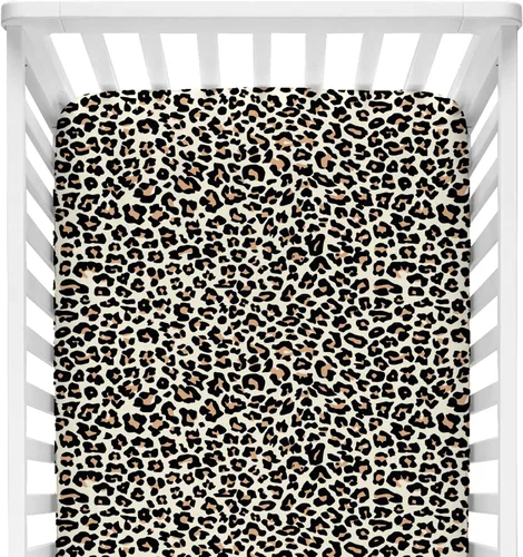 Vista 6 de Posh Peanut Sábana bajera para cuna, viscosa de bambú suave, 52 x 28 in Antonieta