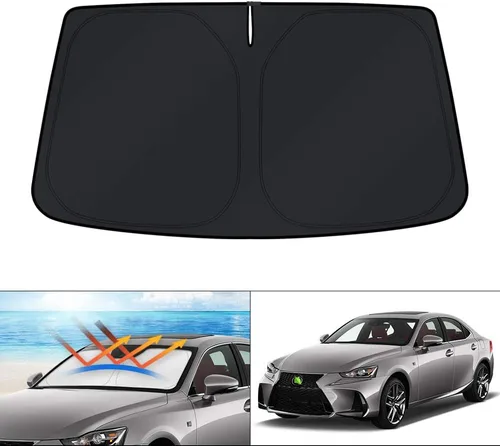 Vista 173 de KUST Parasol para parabrisas para BMW X1 F48 2016, 2017, 2018, 2019, 2020, 2021, 2022, accesorios de ajuste personalizado, parasol plegable
