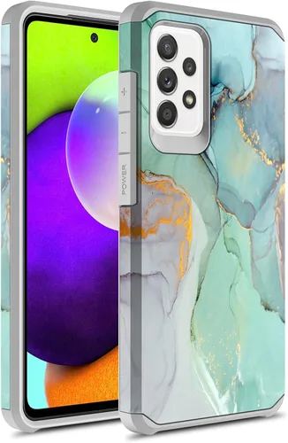 Vista 9 de Funda compatible con Samsung Galaxy A72, delgada, híbrida, a prueba de golpes, cubierta dura a prueba de golpes, diseño gráfico de moda, colorido