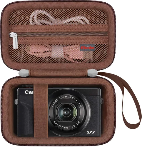 Vista 15 de Elonbo Funda para cámara digital Canon PowerShot G7 X Mark III/G7 X Mark II/Canon Powershot SX740 HS/ SX730 HS/ SX720 HS - Funda de transporte