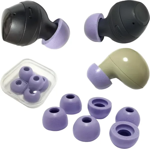 Vista 6 de Almohadillas de espuma viscoelástica para Samsung Galaxy Buds 2 / Buds FE/Buds+, 3 pares de puntas de repuesto para auriculares Galaxy S/M/L