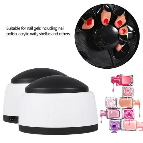 Vista 2 de Máquina quitaesmalte de uñas, 36 W, vaporizador de esmalte de uñas de gel de vapor para salón de belleza en el hogar, limpiador portátil para salón