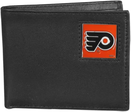 Vista 7 de Siskiyou Sports NHL Cartera de cuero genuino biplegable