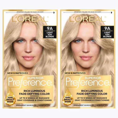 Vista 55 de L'Oreal Paris Superior Preference - Tinte permanente luminoso que desafía la decoloración para el cabello, tinte para el cabello hasta 9 semanas