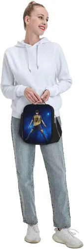 Vista 7 de Bolsa de almuerzo aislada #7 Bolsa de almuerzo impermeable reutilizable bolsas de hielo para bolsas de almuerzo negro 4