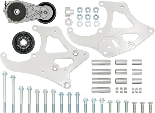 Vista 3 de ICT Billet Kit de soporte para compresor de aire acondicionado compatible con LS Corvette - Sanden 508 A/C LS AC GTO 551474-1