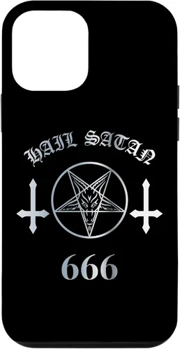 Vista 16 de iPhone 16 Upside Down Cross Satanic Pentagram Hail Satan 666 Case