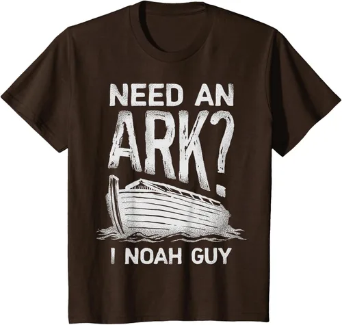 Vista 40 de Need an Ark I Noah Guy Funny Christian Men Women Pun Humour T-Shirt Negro