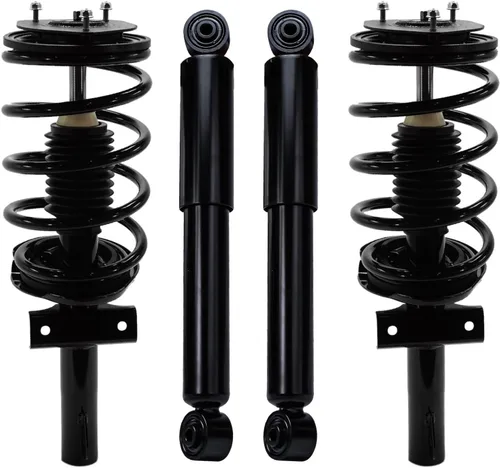 Vista 40 de Detroit Axle - Puntales y Amortiguadores para Chevy Traverse Buick Enclave GMC Acadia Saturn Outlook 2007-2012, 2 puntales delanteros con resorte
