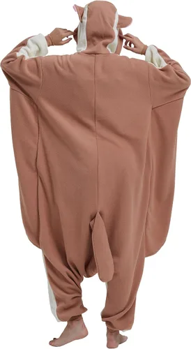 Vista 7 de DELEY Pijama unisex de una pieza para niños, pijamas de animales para Halloween, disfraz de cosplay para mujeres y hombres, ropa de dormir