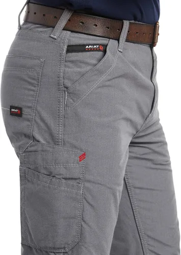 Vista 4 de Ariat Pantalones relajados con corte de bota Workhorse, marino