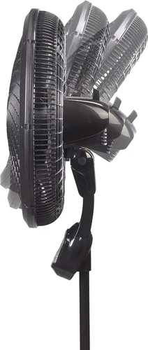 Vista 11 de Ventilador con 3 velocidades Lasko 18 pulgadas eficiente de la energía Swirling Cyclone Grill Pedestal control remoto incluido gratis