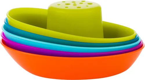 Vista 5 de Boon Fleet - Juego de juguetes para niños de 9 meses en adelante, multicolor (paquete de 10)