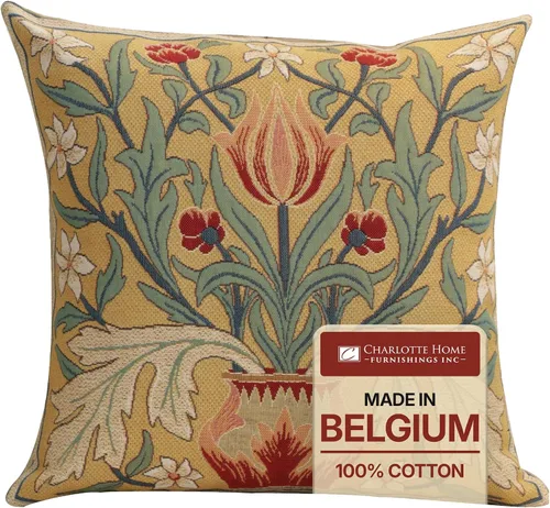 Vista 24 de Fundas de almohada Charlotte Home Furnishings, fundas de almohada decorativas boho para sofá, fundas de cojín cuadradas Árbol de la Vida de luz