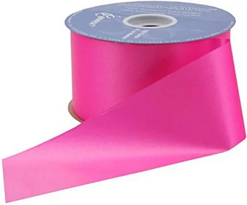 Vista 9 de Berwick Offray Flora - Cinta de satén de 5/8" de ancho x 100 yardas, rosa