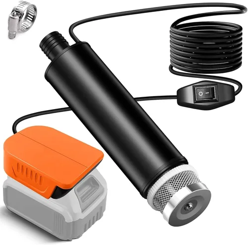 Vista 10 de Bomba de agua sumergible para batería Makita de 18 V, 635 GPH 100 W, bomba de transferencia de agua inalámbrica para tina, estanque, jardín