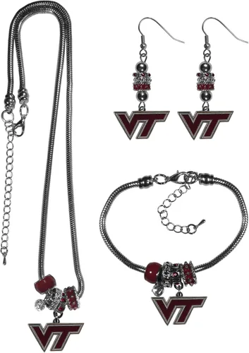 Vista 10 de Siskiyou Sports NCAA Euro Bead Jewelry - Juego de 3 piezas para mujer