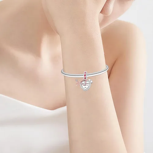 Vista 189 de Abalorios de plata de ley 925 con letras de la A ~ Z, para pulseras, collares, Día de San Valentín, Día de la Madre, joyería regalos para mujeres