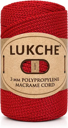 Vista 23 de Cuerda de macramé premium de poliéster de 3 mm (134.44 metros), (250 g) 100% cuerda de macramé de polipropileno, hilo de crochet de macramé colorido