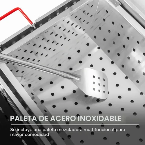 Vista 6 de Creole Feast CFB2001 150 QT Caldera de cangrejos de doble saco al aire libre con gas propano y paleta agitadora con soporte plegable para cilindros