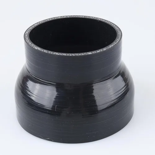 Vista 53 de AC PERFORMANCE ID de 1" a 1/2" (25mm a 13mm) Manguera de silicona recta reductora de 3 capas reforzada negra, 3" de longitud Negro