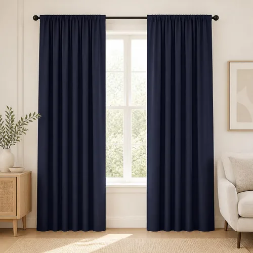 Vista 16 de Deconovo Cortinas opacas, aislamiento térmico, dobladillo para barra, reducción de ruido, certificado Oeko-TEX, cortinas de oscurecimiento