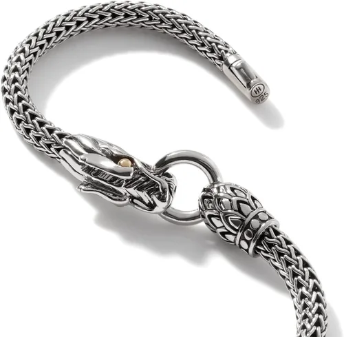 Vista 2 de John Hardy Pulsera de cadena Dragon Station de oro y plata de Leyendas Naga para mujer, Metal