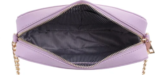 Vista 5 de EVVE Saffiano - Bolso cruzado para mujer, con cadena y correa de cuero