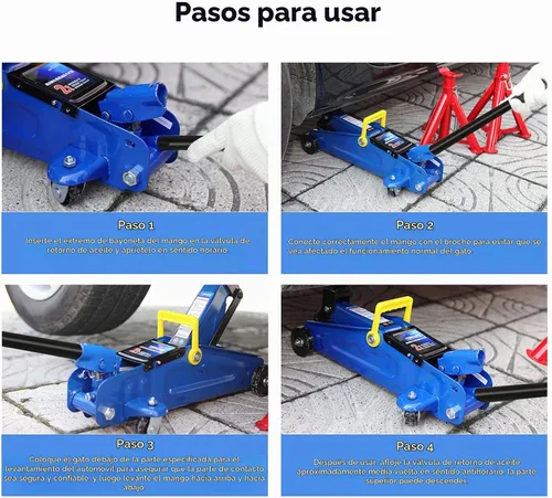 Vista 3 de XMJY 2 Toneladas Mango de Gato de Reemplazo—Soportes de Poste Hidráulico Horizontal para Automóviles Accesorios de Gato de Coche (Negro)