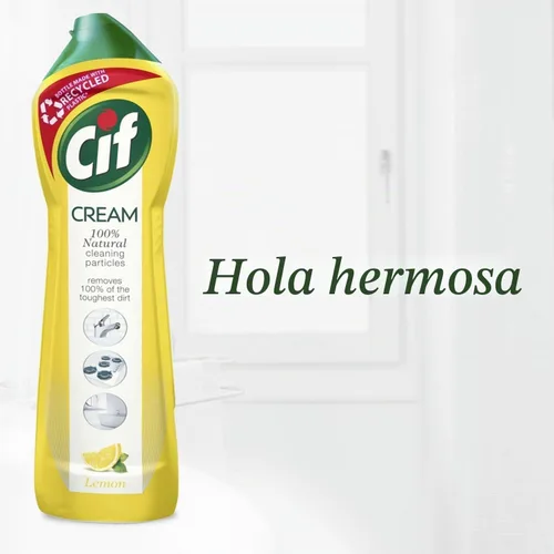 Vista 5 de Cif Crema Limón 500 Ml (Pack De 4)