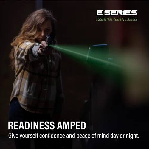 Vista 3 de Mira láser verde serie E de Viridian Weapon Technologies, ajuste personalizado para armas, para pistolas con o sin riel, láser verde clase 3R
