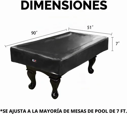 Vista 4 de GSE Games & Sports Expert Cubiertas de mesa de billar, 7 pies/8 pies/9 pies, impermeable y resistente a desgarros, cubierta de mesa de billar