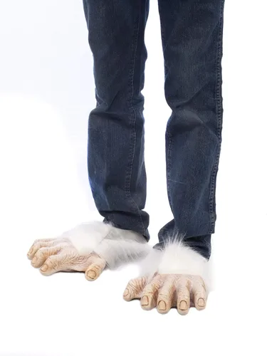 Vista 4 de Zagone Studios White Gorilla Ape Primate o Yeti - Pies de disfraz
