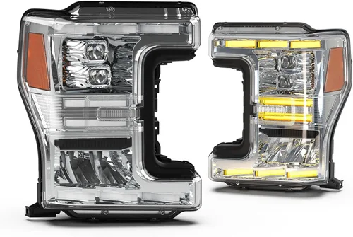 Vista 11 de Conjunto de faros delanteros para Ford F250, F350, F450, F550, F550 2017, 2018, 2019, 2020, con modos de iluminación LED funcionales, DRL, reemplazo