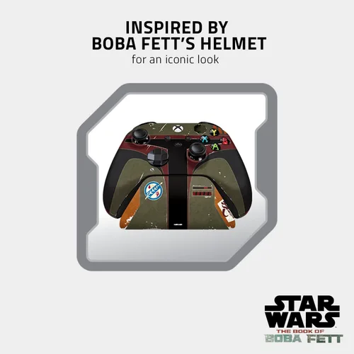 Vista 2 de Razer Limited Edition Boba Fett Wireless Controller Quick Charging Stand Bundle for Xbox Series XS Xbox One Impulse Triggers - Textured Grips