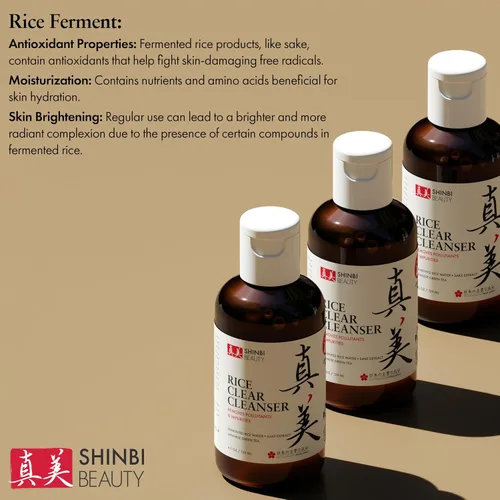 Vista 6 de Shinbi Beauty Productos para el cuidado de la piel de lavado facial japonés, limpiador de té verde con agua de arroz japonés, 99% de belleza