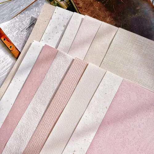 Vista 4 de Juego surtido de 13 hojas de papel texturizado para álbumes de recortes, papel especial para manualidades para álbumes de recortes, suministros