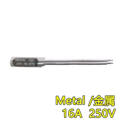 Vista 2 de KSD9700 Temperature Control Switch 5 10 16A 250V 40-155 Degrees Celsius Normally Closed/Normal Open Thermostat Thermal Protection Fuse(Metal