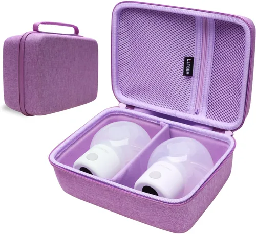 Vista 10 de LTGEM - Bolsa de transporte para extractores de leche compatible con 2 piezas Momcozy S12 Pro / S12Pro / S9 / M5 / All Momcozy portátil extractor