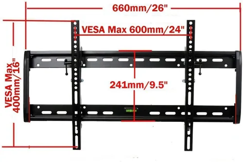 Vista 2 de VideoSecu Soporte de pared inclinable para TV de 32 a 75 pulgadas con VESA 23.622x15.748 in 1I9
