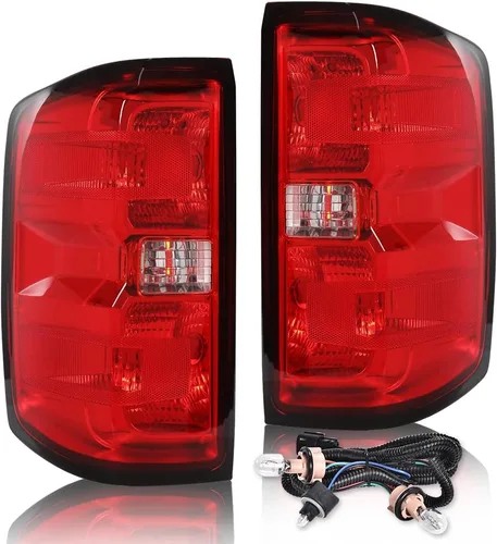 Vista 21 de PIT66 Luces traseras compatibles con Chevy Silverado 1500 2500 HD 2016-2019, compatibles con GMC Sierra 3500 HD 2016-2019, lámparas de freno