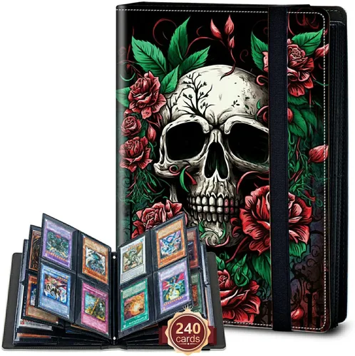 Vista 14 de Rossy Carpeta de tarjetas con 4 bolsillos, carpeta de tarjetas intercambiables, álbum de colección de tarjetas, para 160 tarjetas de carga lateral
