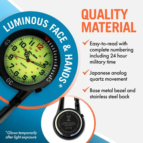 Vista 3 de Reloj unisex con correa que brilla en la oscuridad