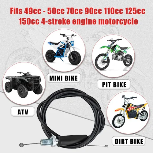 Vista 3 de Cable del acelerador de 46 pulgadas para Honda CRF50 XR50 Z50 Z50R XR70 CRF70 XR80 CRF80 XR100 CRF100 50cc 70cc 90cc 110cc 125cc 140cc motor de 4