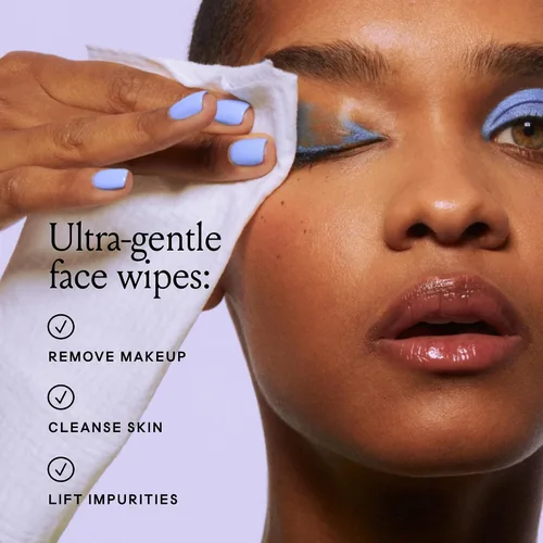 Vista 2 de Billie - Toallitas Wonder - Toallitas faciales para eliminar el maquillaje - Con ácido hialurónico y hamamelis - 25 unidades, el embalaje puede