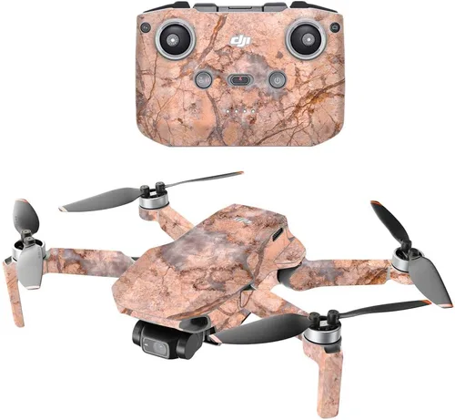 Vista 20 de MightySkins - Compatible con DJI Mini 2 Dron portátil – Mármol ámbar Funda protectora de vinilo duradera y única Fácil de aplicar, quitar