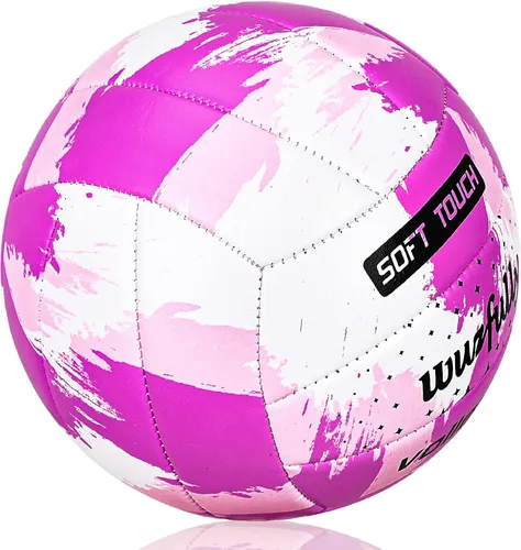 Vista 2 de Voleibol oficial tamaño 5, pelotas de voleibol suaves para patio trasero, playa, parque, juegos, práctica de voleibol para adolescentes