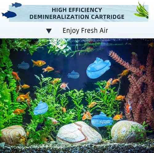 Vista 5 de AMI PARTS Humidificador limpiador flotante submarino para la mayoría de humidificadores cálidos y fríos y peceras, purifica el agua, suaviza el agua
